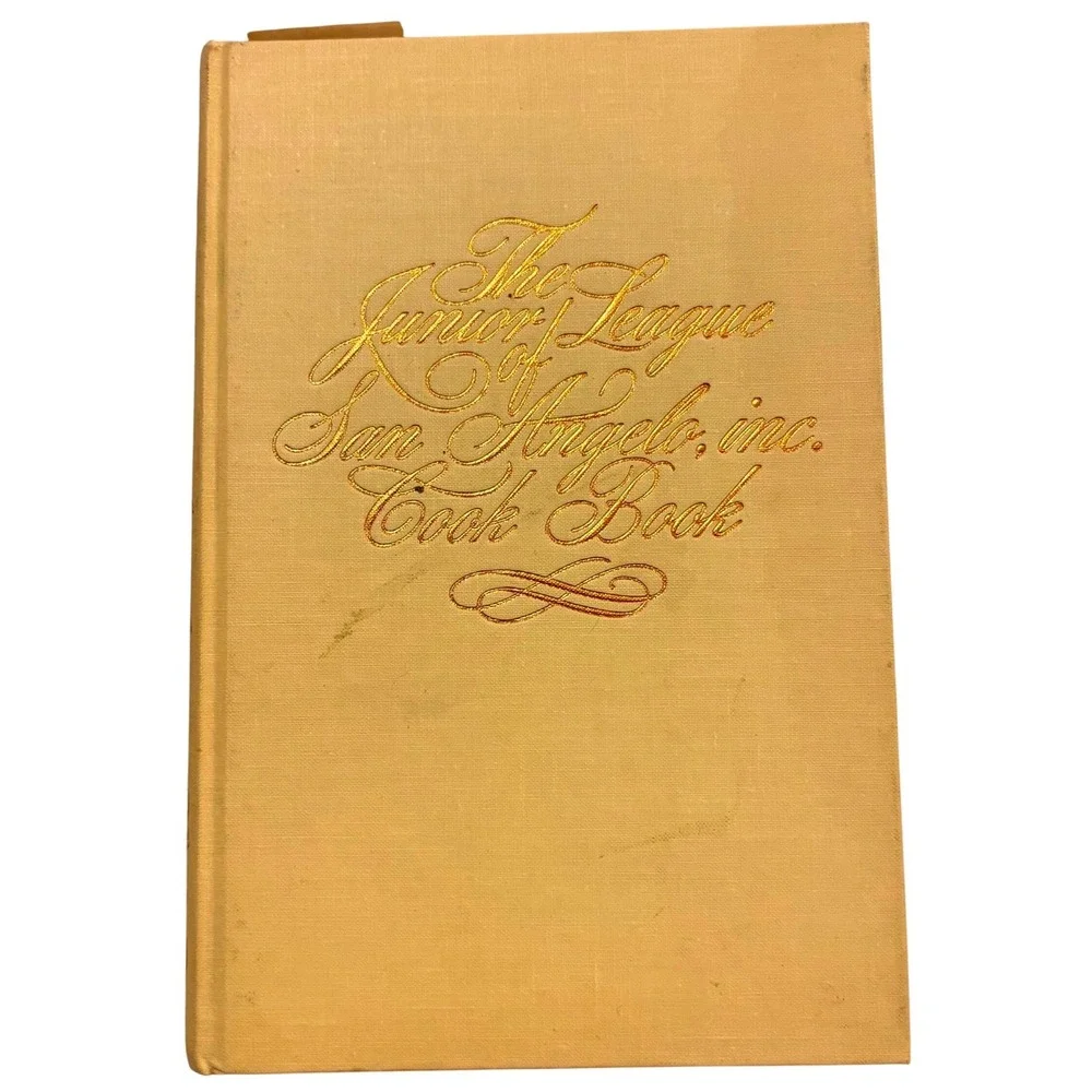Vtg 1977 Junior League Of San Angelo, inc. Cook Book Texas Community Recipes MCM